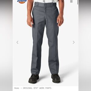 NWT Dickies Original 874 Work Pants Charcoal Gray